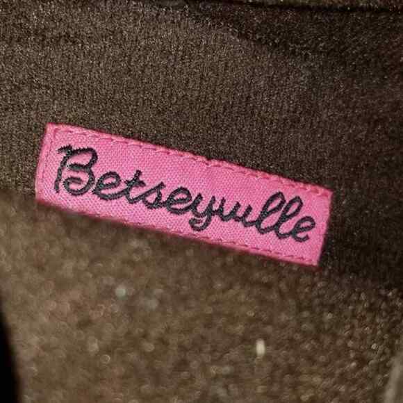 Betsey Johnson Betseyville Shearling Platform Wedge Ankle Booties Size 9 M - Picture 8 of 10